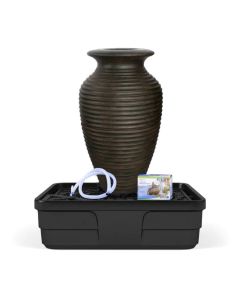 Medium Rippled Slate Urn Fountain Kit